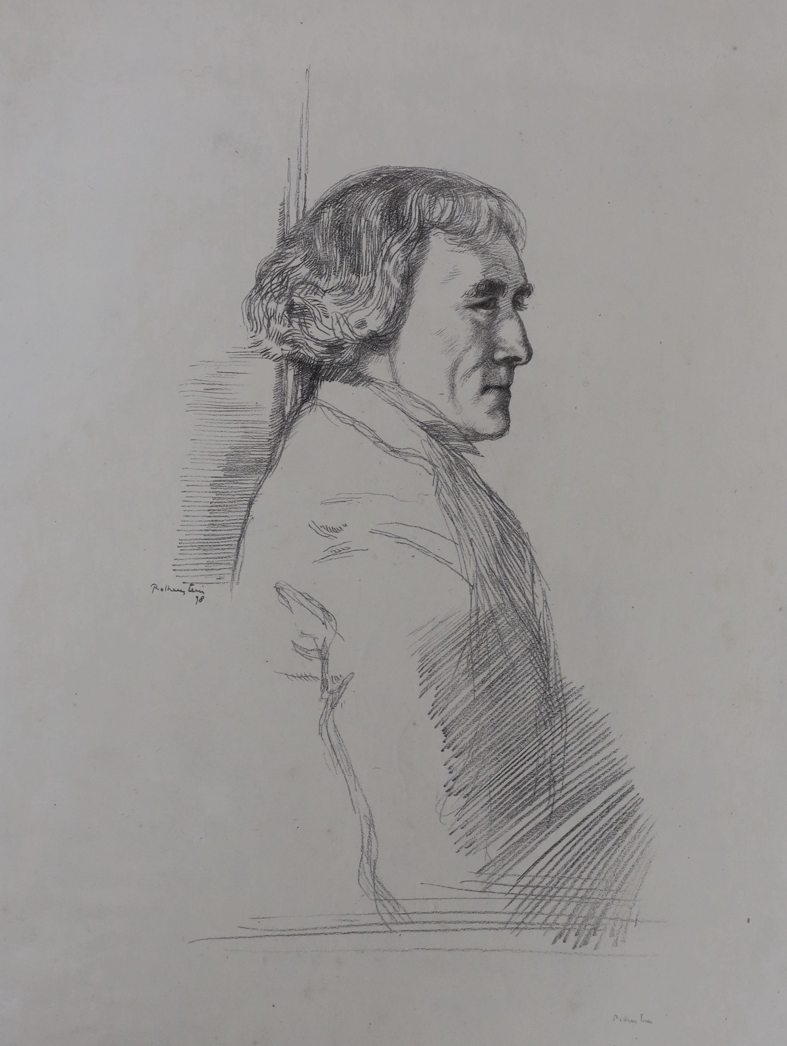 Sir William Rothenstein (1872-1945), pair of lithographs, Henry Irving (First State) and Ellen Terry, both signed in the plate, 46 x 28cm, unframed